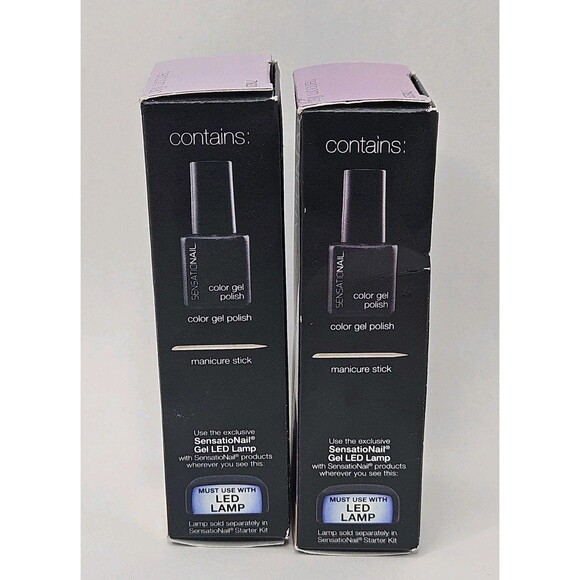 SensatioNail Heirloom Lilac Light Purple Gel Color Nail Polish 71623 Lot Of 2 - Picture 4 of 5